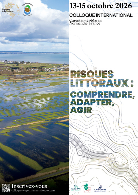 Affiche officielle du Colloque Risques Littoraux 2026